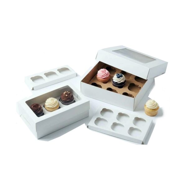 Dviejų dalių dėžutė keksams su langeliu